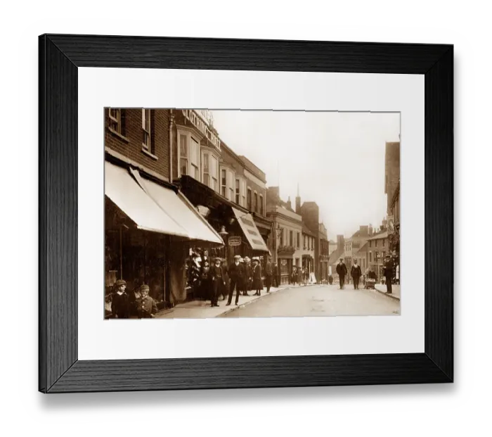 Framed Print : Bishop's Stortford Potter Street early 1900s Framed Print : Bishop's Stortford Potter Street early 1900s