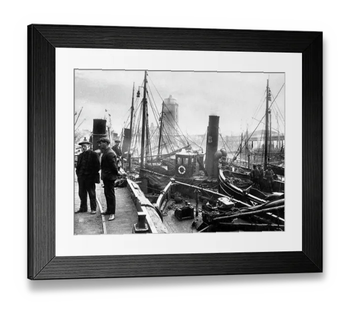 Framed Print : North Shields Fish Quay early 1900s Framed Print : North Shields Fish Quay early 1900s