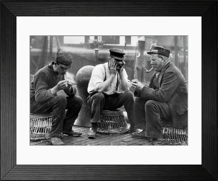 Framed Print : North Shields Fishermen early 1900s Framed Print : North Shields Fishermen early 1900s
