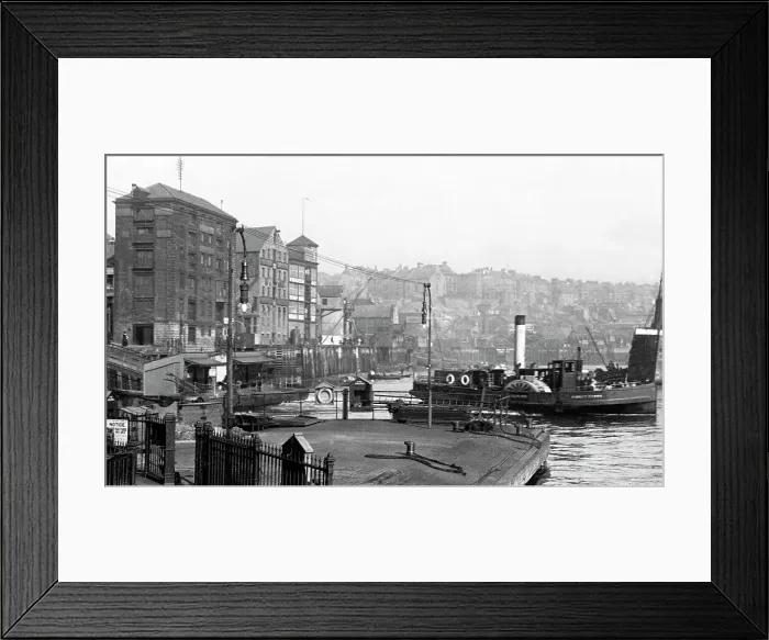 Framed Print : Paddle steamer ferry, North Shields early 1900's Framed Print : Paddle steamer ferry, North Shields early 1900's