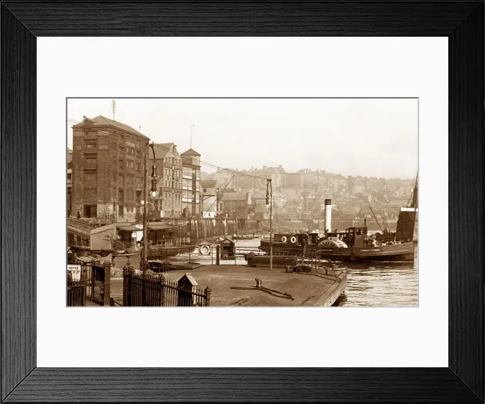 Framed Print : North Shields Paddle Steamer Ferry early 1900s Framed Print : North Shields Paddle Steamer Ferry early 1900s