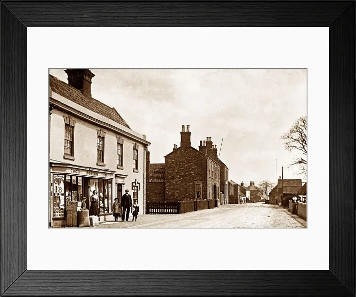 Framed Print : Town Street, North Somercotes early 1900's Framed Print : Town Street, North Somercotes early 1900's