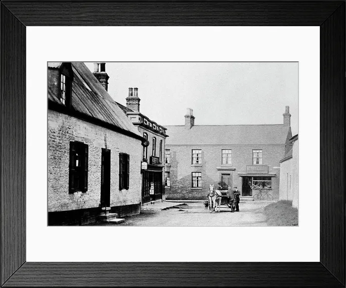 Framed Print : North Thoresby Market Place early 1900s Framed Print : North Thoresby Market Place early 1900s