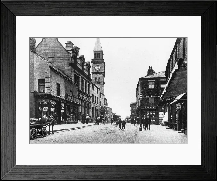 Framed Print : Market Street, Chorley early 1900's Framed Print : Market Street, Chorley early 1900's