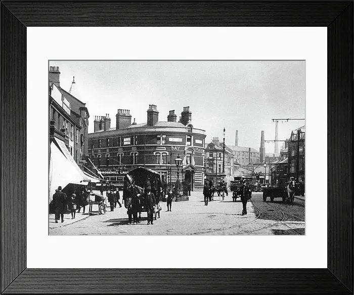 Framed Print : Church Street, Blackburn early 1900's Framed Print : Church Street, Blackburn early 1900's