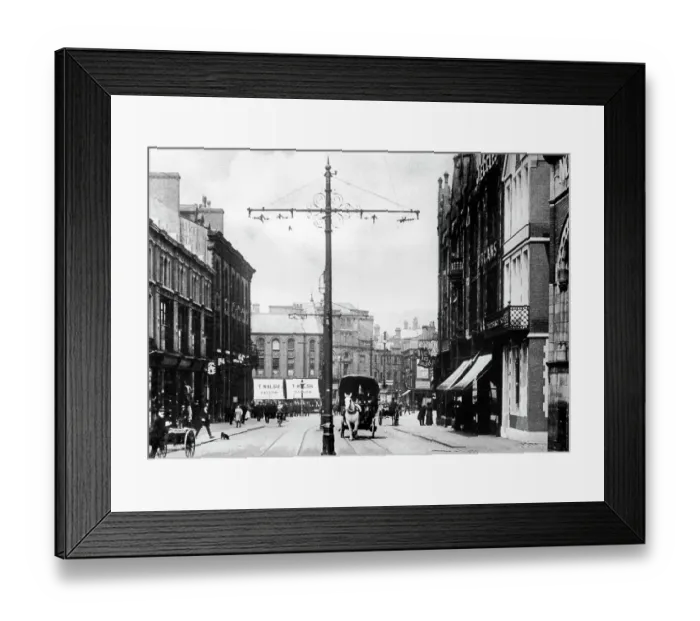 Framed Print : Station Road, Blackburn early 1900's Framed Print : Station Road, Blackburn early 1900's
