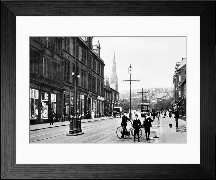 Framed Print : Preston New Road, Blackburn early 1900's Framed Print : Preston New Road, Blackburn early 1900's