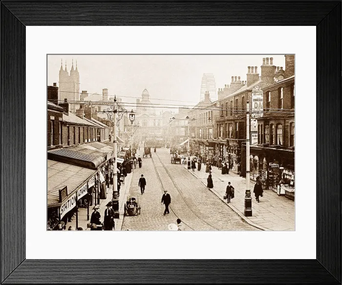 Framed Print : Blackpool Abingdon Street and the Big Wheel early 1900s Framed Print : Blackpool Abingdon Street and the Big Wheel early 1900s