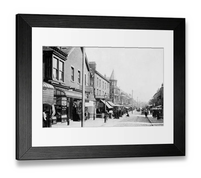 Framed Print : Coronation Street, Blackpool early 1900's Framed Print : Coronation Street, Blackpool early 1900's