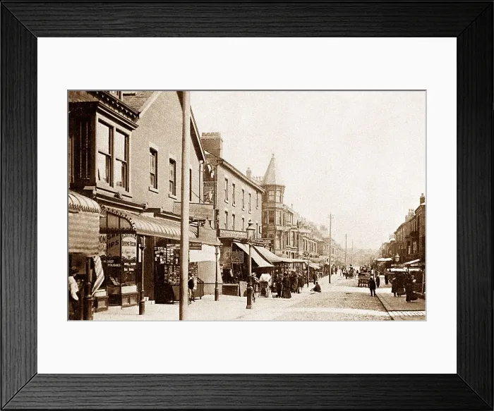 Framed Print : Blackpool Coronation Street Victorian period Framed Print : Blackpool Coronation Street Victorian period