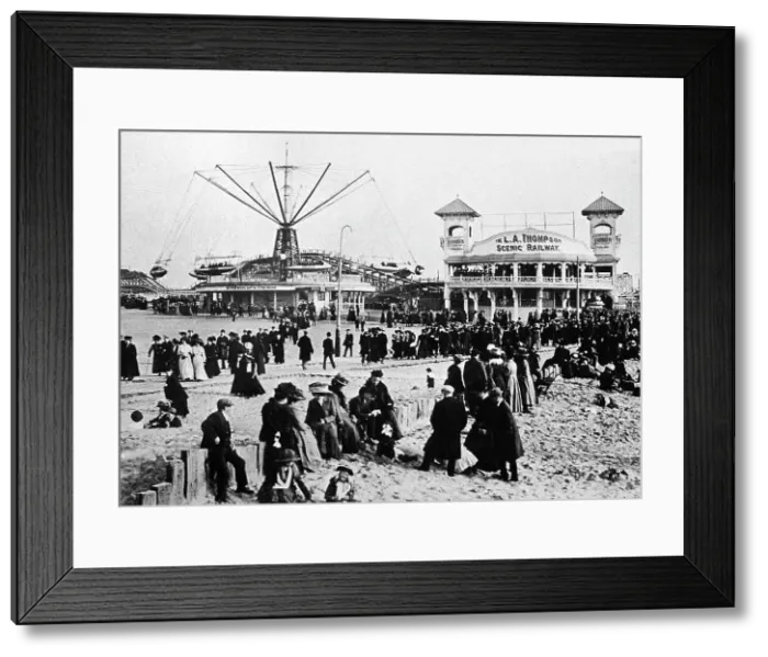 Framed Print : Pleasure Beach, Blackpool early 1900's Framed Print : Pleasure Beach, Blackpool early 1900's