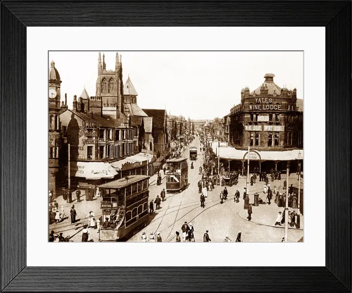 Framed Print : Blackpool Talbot Square early 1900s Framed Print : Blackpool Talbot Square early 1900s