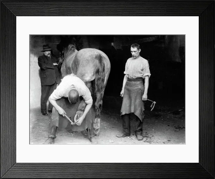 Framed Print : Beckenham Blacksmith early 1900s Framed Print : Beckenham Blacksmith early 1900s