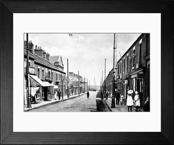Framed Print : Silverdale Newcastle Street early 1900s