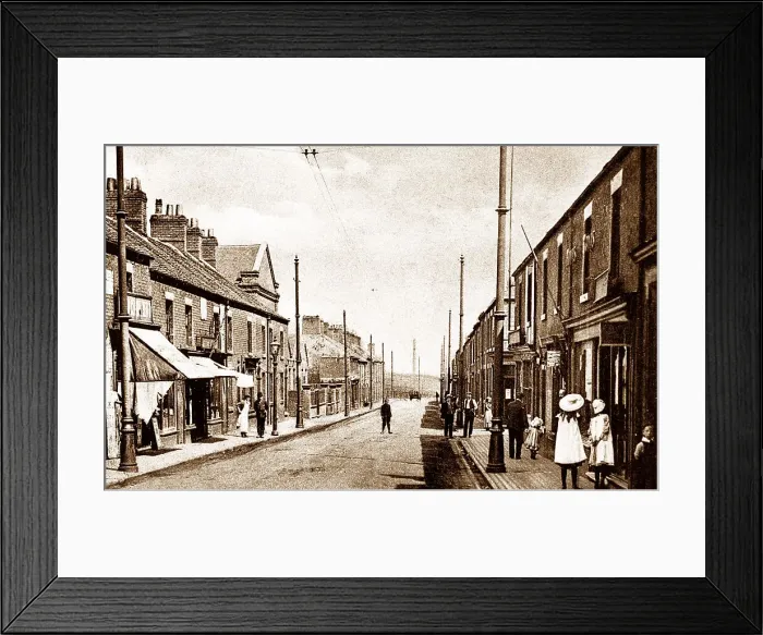 Framed Print : Newcastle Street, Silverdale early 1900's Framed Print : Newcastle Street, Silverdale early 1900's