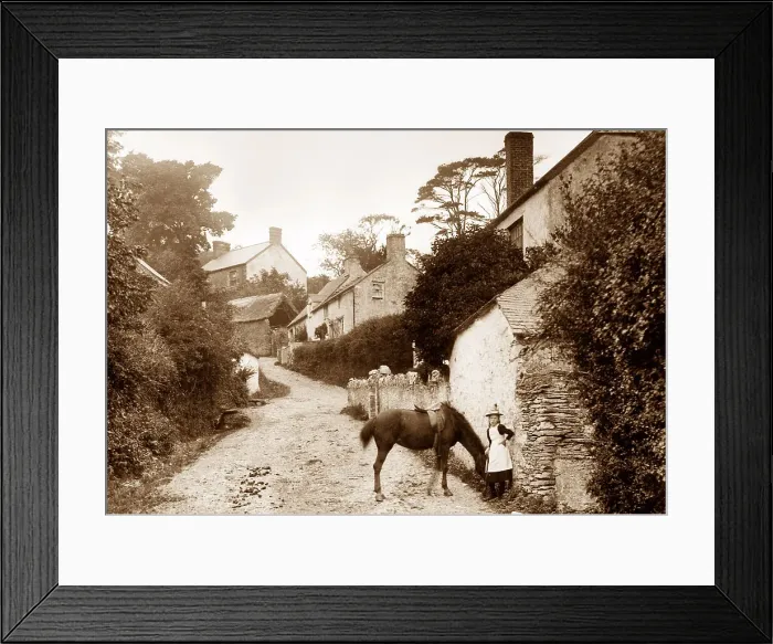 Framed Print : Slade near Ilfracombe early 1900's