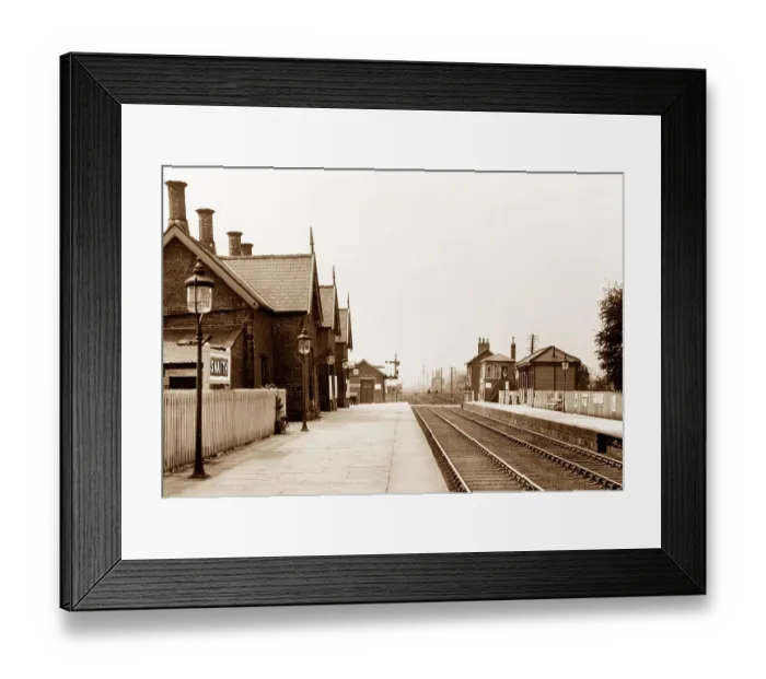 Framed Print : Railway Station, Snaith early 1900's Framed Print : Railway Station, Snaith early 1900's