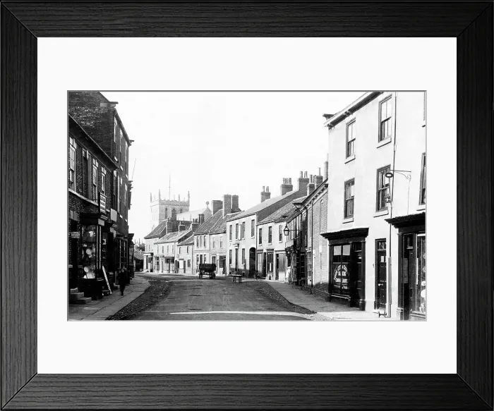 Framed Print : Snaith Market Place early 1900s Framed Print : Snaith Market Place early 1900s