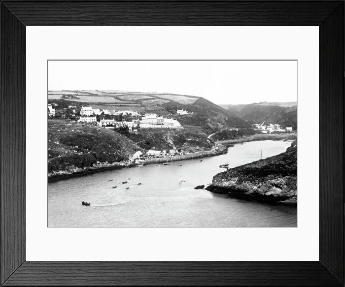 Framed Print : Solva Harbour early 1900s Framed Print : Solva Harbour early 1900s