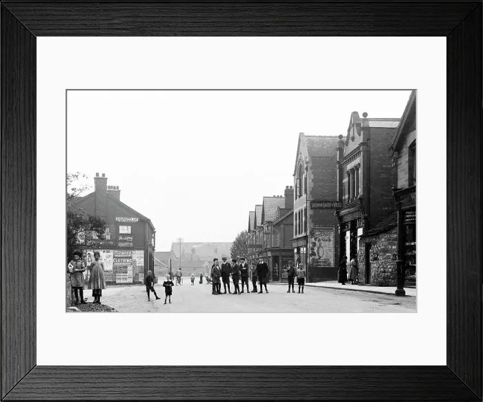 Framed Print : South Elmsall Barnsley Road early 1900s Framed Print : South Elmsall Barnsley Road early 1900s