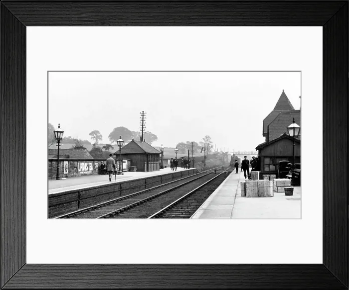 Framed Print : Railway Station, South Elmsall early 1900's Framed Print : Railway Station, South Elmsall early 1900's