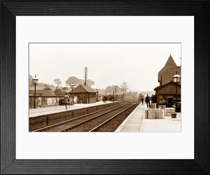 Framed Print : South Elmsall Railway Station early 1900s Framed Print : South Elmsall Railway Station early 1900s
