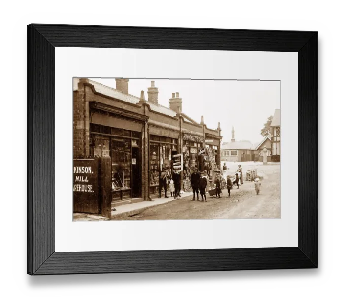 Framed Print : Station Road, South Elmsall early 1900's Framed Print : Station Road, South Elmsall early 1900's