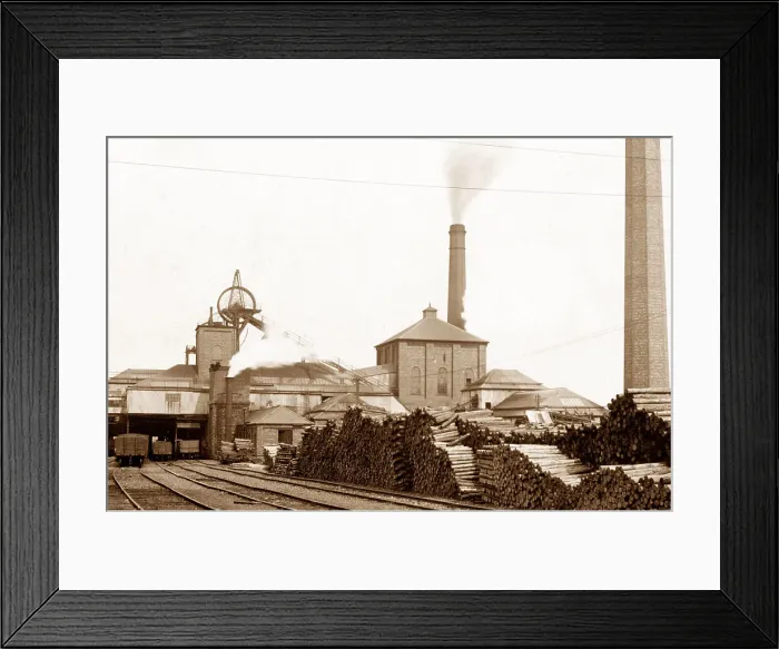 Framed Print : South Kirkby Colliery early 1900's Framed Print : South Kirkby Colliery early 1900's
