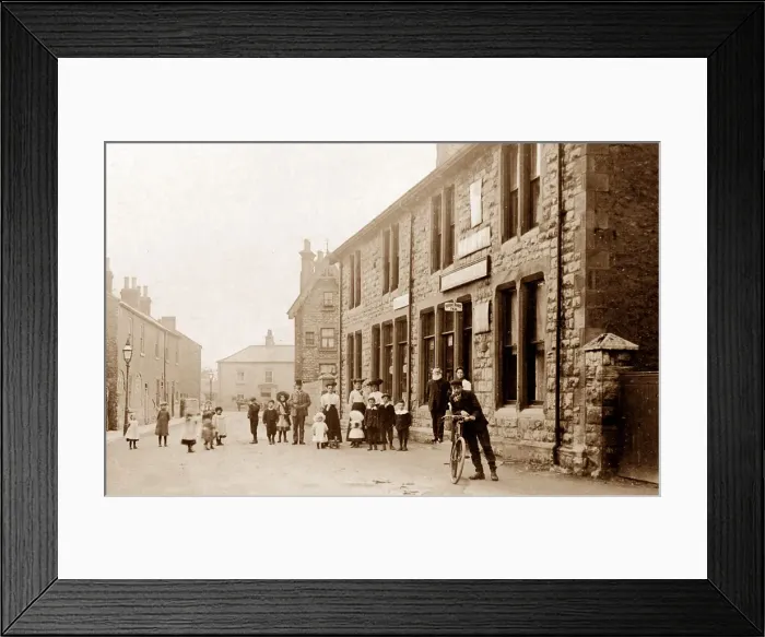 Framed Print : Commercial Buildings, South Milford early 1900's Framed Print : Commercial Buildings, South Milford early 1900's