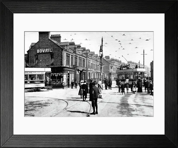 Framed Print : Chichester Crossing, South Shields early 1900's