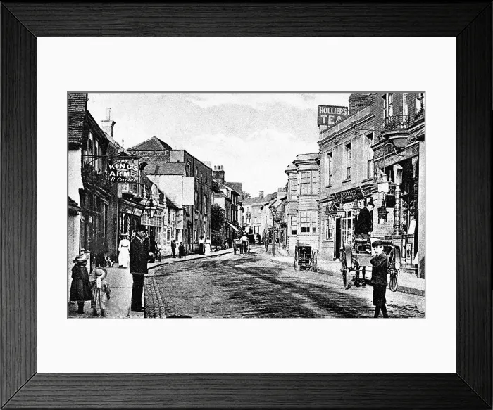Framed Print : West Street, Dorking early 1900's Framed Print : West Street, Dorking early 1900's