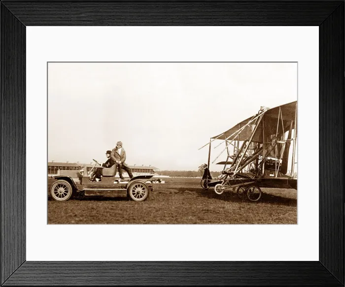 Framed Print : Codys damaged aeroplane, Doncaster Racecourse Framed Print : Codys damaged aeroplane, Doncaster Racecourse
