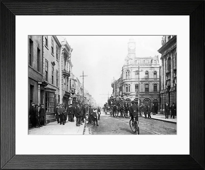 Framed Print : High Street and Baxtergate, Doncaster early 1900's Framed Print : High Street and Baxtergate, Doncaster early 1900's