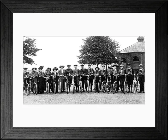 Framed Print : Doncaster IOGT Cycling Club early 1900s Framed Print : Doncaster IOGT Cycling Club early 1900s