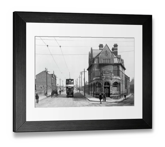 Framed Print : New Bridge, Doncaster early 1900's Framed Print : New Bridge, Doncaster early 1900's