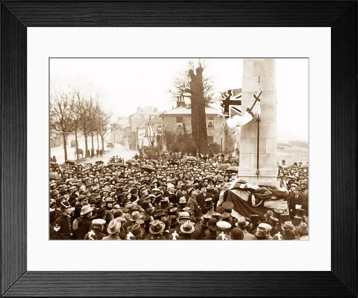 Framed Print : Doncaster Unveiling the War Memorial in 1923