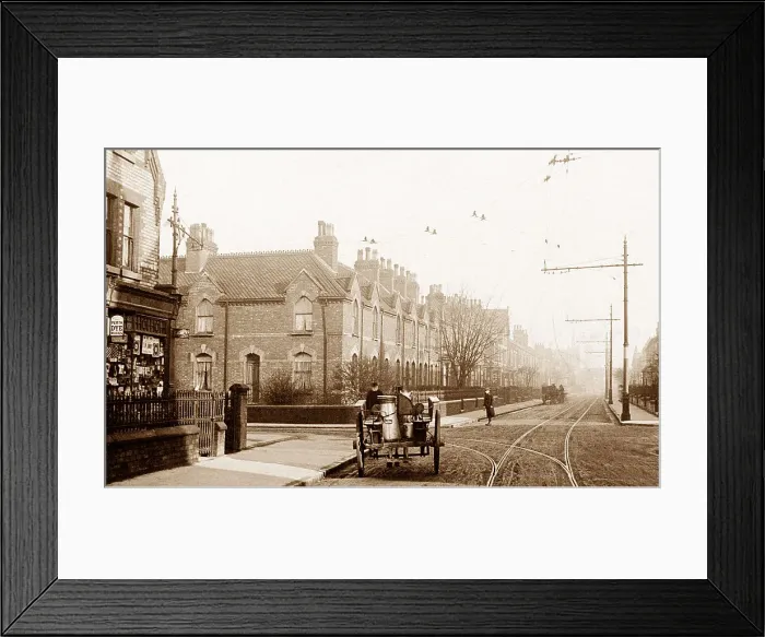 Framed Print : Wheatley Highfield Road near Doncaster early 1900s Framed Print : Wheatley Highfield Road near Doncaster early 1900s