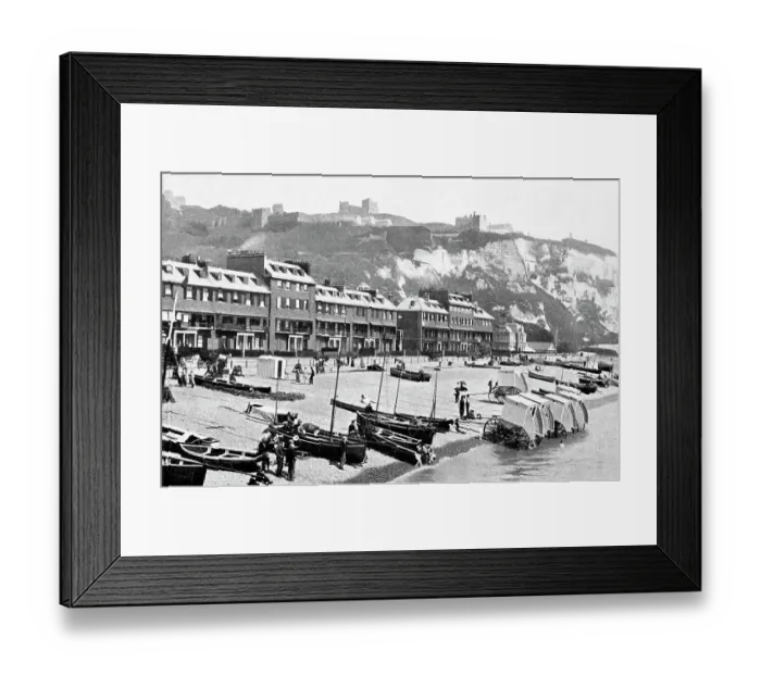 Framed Print : Dover Beach early 1900s Framed Print : Dover Beach early 1900s