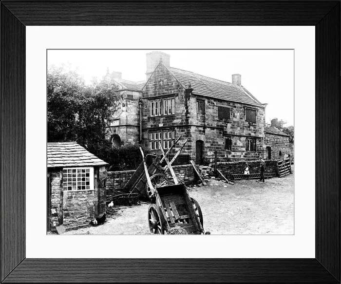 Framed Print : Lumb Hall, Drighlington early 1900's Framed Print : Lumb Hall, Drighlington early 1900's