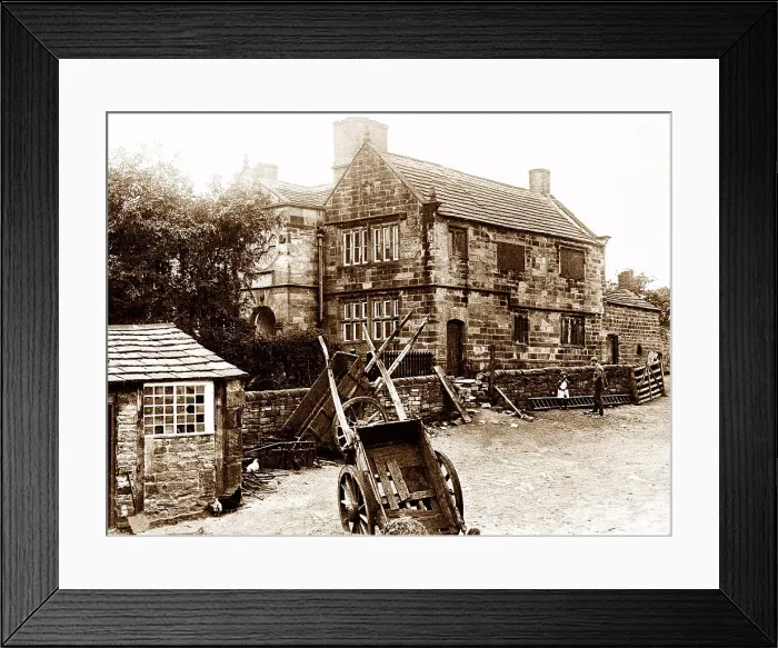 Framed Print : Drighlington Lumb Hall early 1900s Framed Print : Drighlington Lumb Hall early 1900s