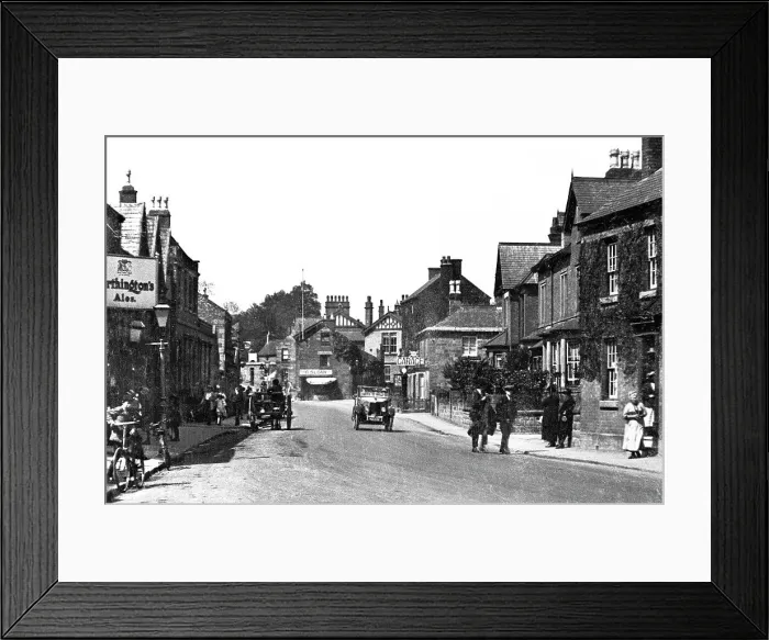 Framed Print : Duffield Town Street probably1920s Framed Print : Duffield Town Street probably1920s