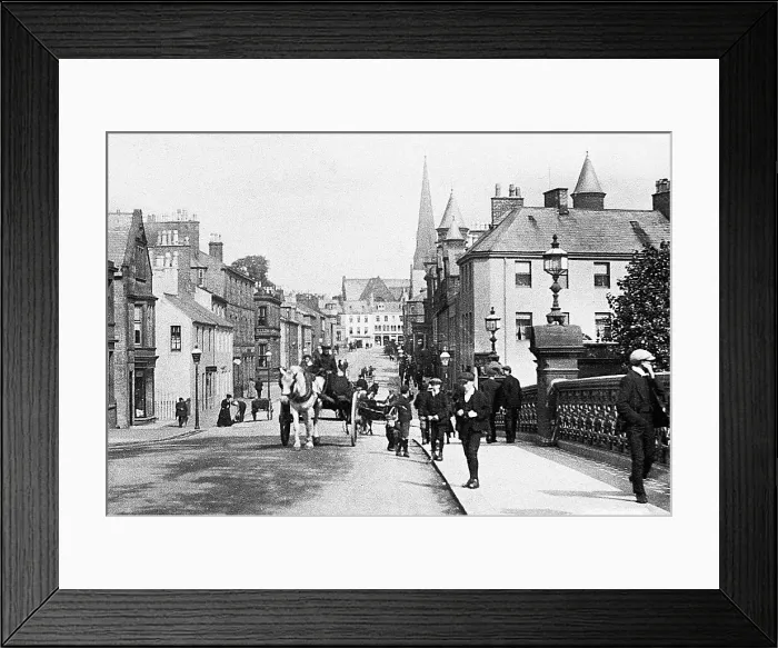 Framed Print : Buccleugh Street, Dumfries early 1900's Framed Print : Buccleugh Street, Dumfries early 1900's