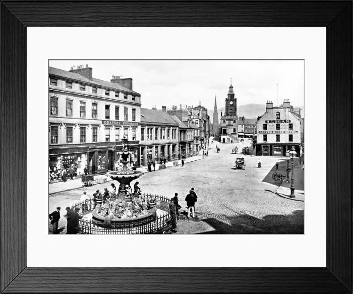 Framed Print : High Street, Dumfries early 1900's Framed Print : High Street, Dumfries early 1900's