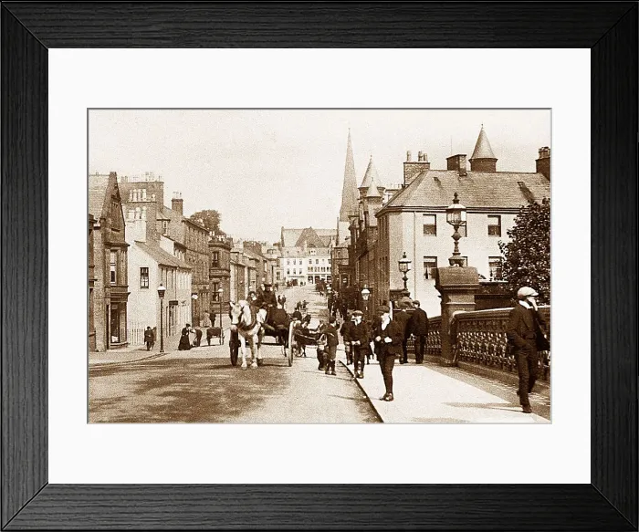 Framed Print : Dumfries Buccleugh Street early 1900s Framed Print : Dumfries Buccleugh Street early 1900s