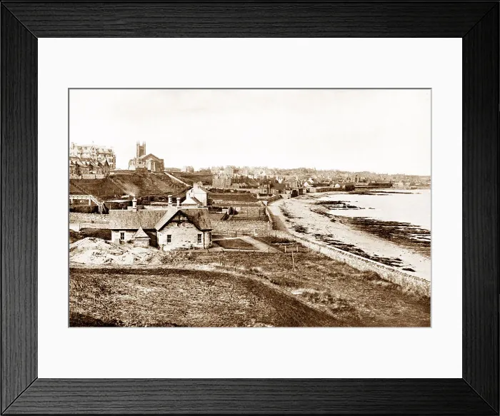 Framed Print : Dunbar from the Links early 1900s Framed Print : Dunbar from the Links early 1900s