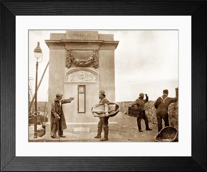 Framed Print : Dundee Storm Warning early 1900s Framed Print : Dundee Storm Warning early 1900s