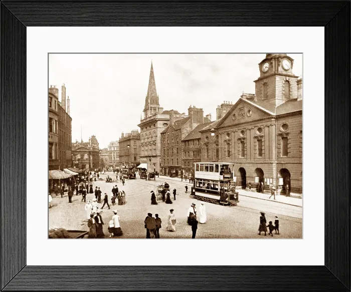Framed Print : Dundee High Street early 1900s Framed Print : Dundee High Street early 1900s