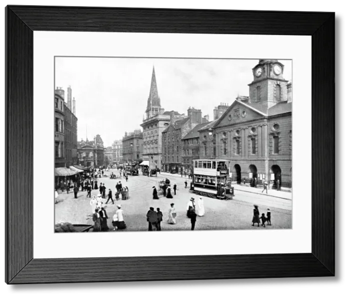 Framed Print : High Street, Dundee early 1900's Framed Print : High Street, Dundee early 1900's