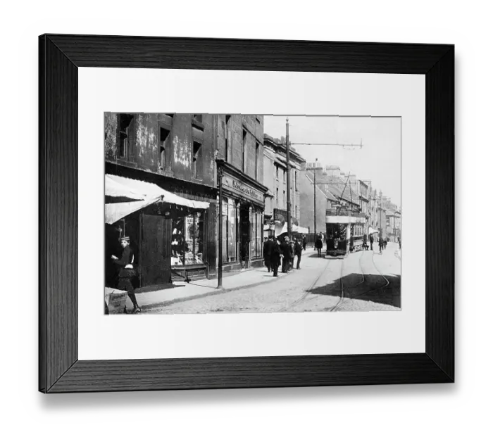 Framed Print : East Port Street, Dunfermline early 1900's