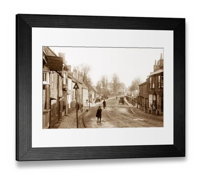 Framed Print : Dunstable Church Street early 1900s Framed Print : Dunstable Church Street early 1900s